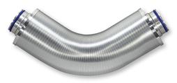 For the reduction of noise in circular ducts, flexible aluminium construction