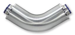 For the reduction of noise in circular ducts, flexible aluminium construction